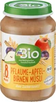DmBio Пюре из муслина со сливой, яблоком и грушей 8+, 190 г