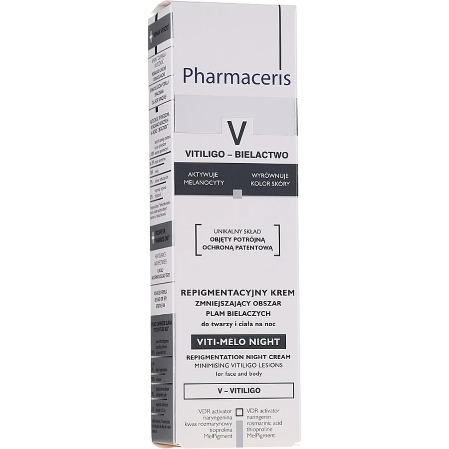 Крем для обличчя та тіла Pharmaceris V Repigmentation Night Cream Viti-Melo, нічний, репігментаційний, 40 мл: ціни та характеристики