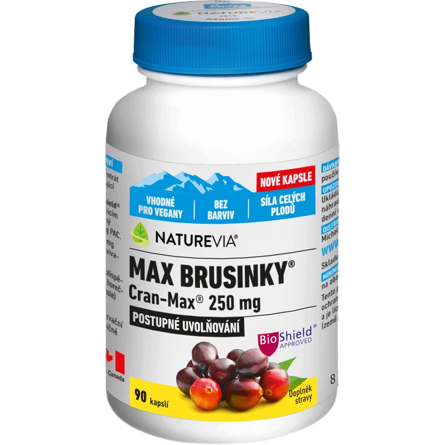 NatureVia Max Журавлина Cran-Max 90 капсул: ціни та характеристики