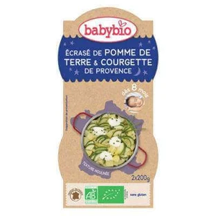 Органическое пюре из картофеля и кабачков, +8 месяцев, 2X200 г, BabyBio