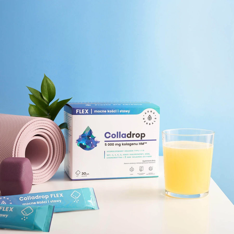 Aura Herbals Коладроп Форте Морський колаген 50000 мг, 30 пакетиків: ціни та характеристики