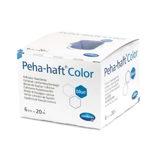 Самоклеюча еластична стрічка Peha-haft Colour, синя (932473), 6 см х 20 м, Hartmann