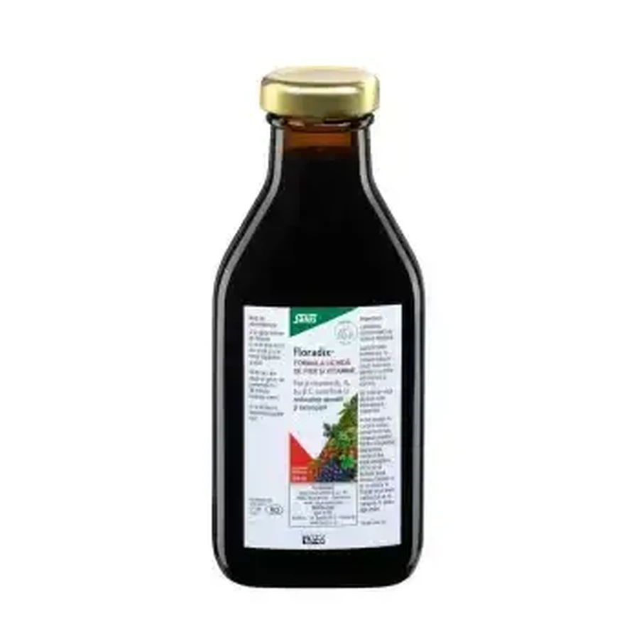 Floradix Флорадикс Жидкий препарат с железом и витаминами, 250 мл, Salus: цены и характеристики