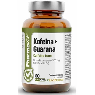 Кофеин + Гуарана Кофеиновый буст 60 капсул PharmoVit Clean Label