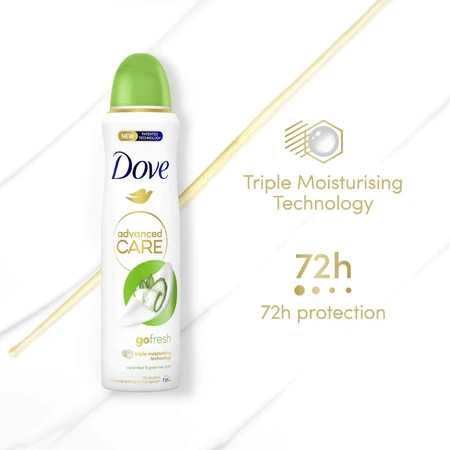 Dove Advanced care go fresh Cucumber & cucumber антиперспирант-спрей 150 мл: цены и характеристики