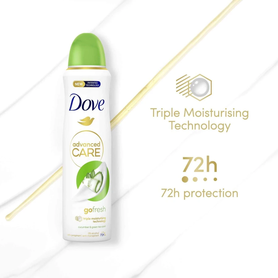 Dove Advanced care go fresh Cucumber & cucumber антиперспирант-спрей 150 мл: цены и характеристики