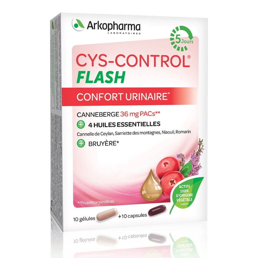 Cys-Control Flash, 20 капсул, Аркофарма: цены и характеристики