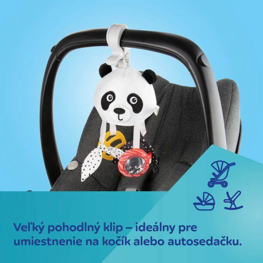 Canpol babies Сенсорная подвесная игрушка для путешествий Панда с клипсой BabiesBoo: цены и характеристики