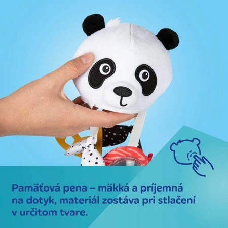 Canpol babies Сенсорная подвесная игрушка для путешествий Панда с клипсой BabiesBoo: цены и характеристики