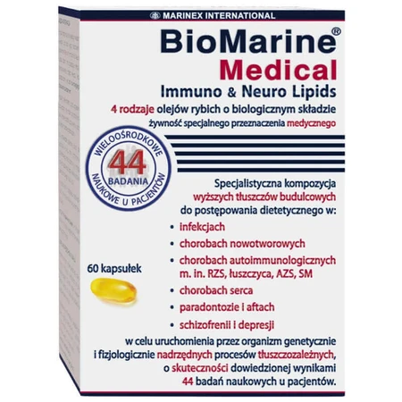 Біомарин Biomarine Medical Immuno & Neuro Lipids, 60 капсул: ціни та характеристики