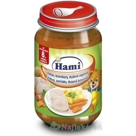 Хами Овощи с тушеной свининой 1×200 г, с конца 8-го месяца: цены и характеристики