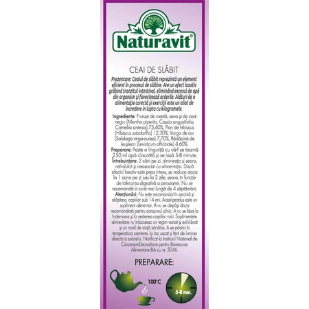 Фіточай Naturavit для схуднення, 50 г: ціни та характеристики
