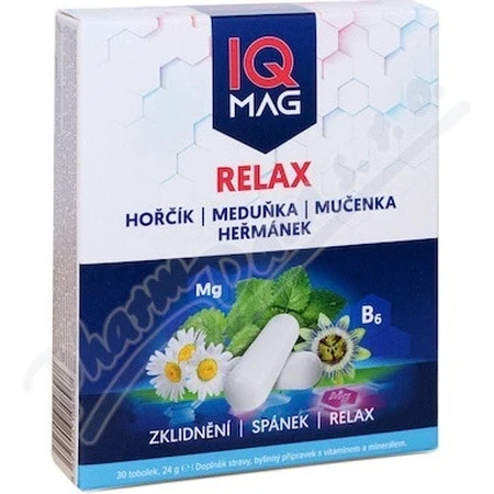 IQ MAG Relax Magnesium 1×30 cps, пищевая добавка: цены и характеристики