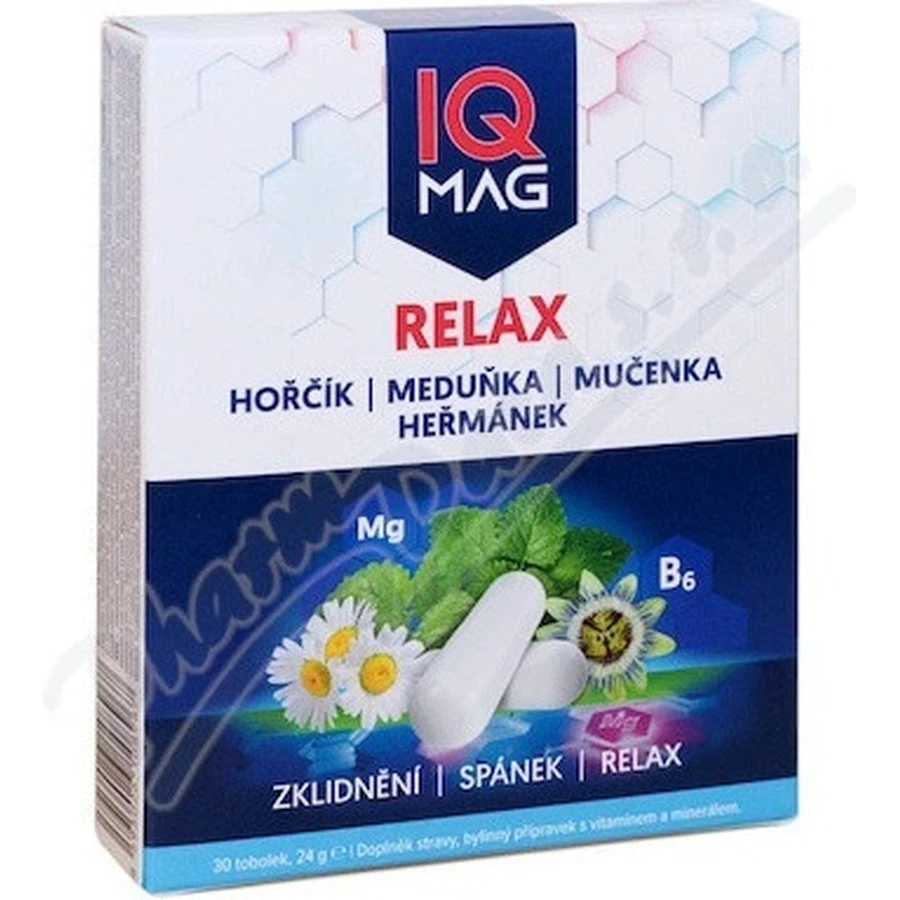 IQ MAG Relax Magnesium 1×30 cps, пищевая добавка: цены и характеристики