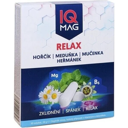 IQ MAG Relax Magnesium 1×30 cps, пищевая добавка: цены и характеристики