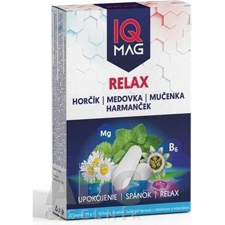 IQ MAG Relax Magnesium 1×30 cps, пищевая добавка: цены и характеристики