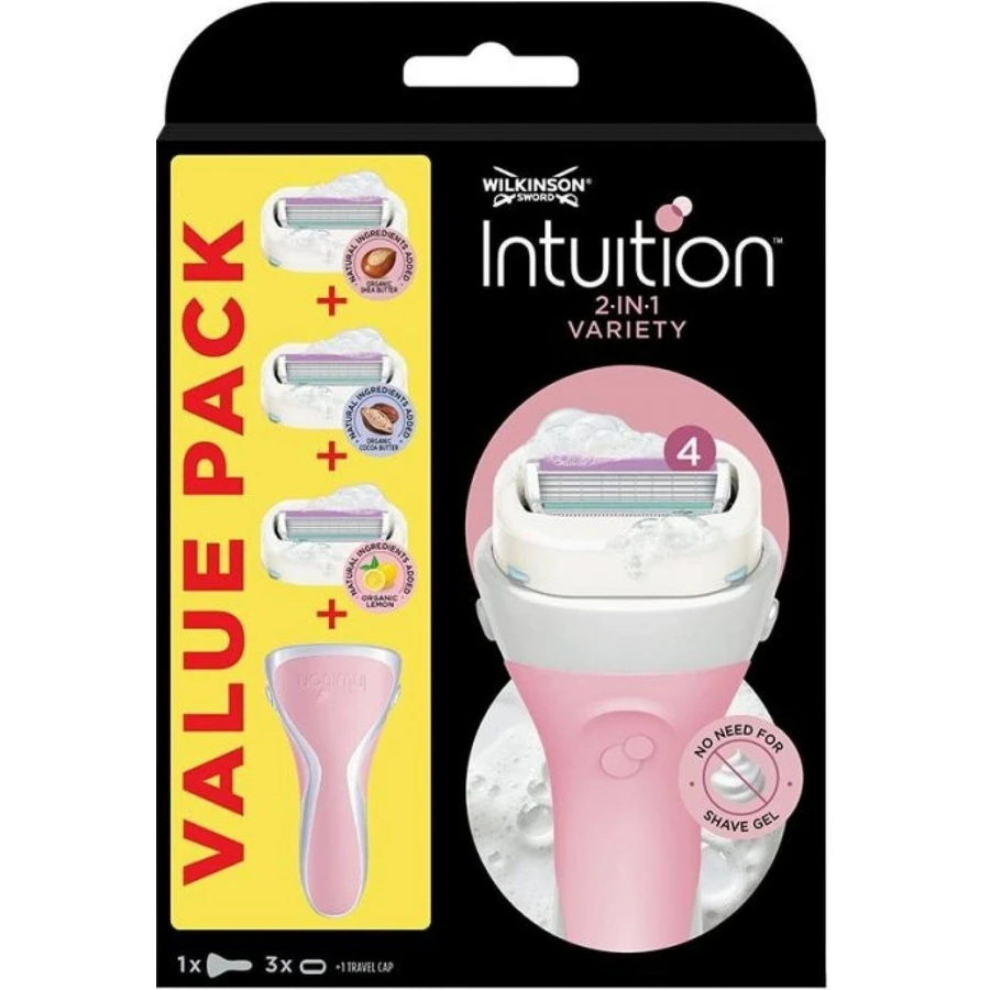 Бритва Wilkinson Sword Intuition variety MIX + 3 змінні головки: ціни та характеристики