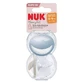Комплект из 2 силиконовых пустышек Mummy Feel, 0-9 месяцев, голубой, Nuk