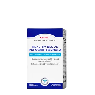 Gnc Preventive Nutrition Healthy Blood Pressure Formula, формула, регулирующая кровяное давление, 90 капс