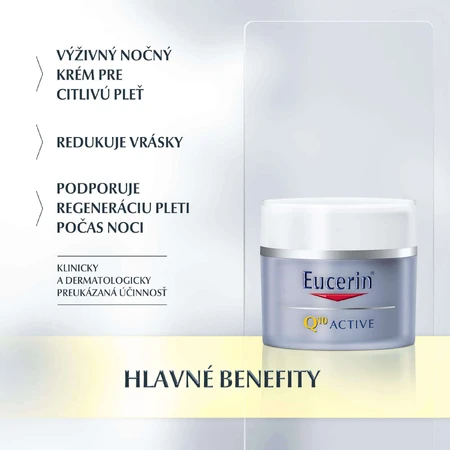 Eucerin Q10 ACTIVE Крем против морщин регенерирующий для чувствительной кожи 50 мл: цены и характеристики