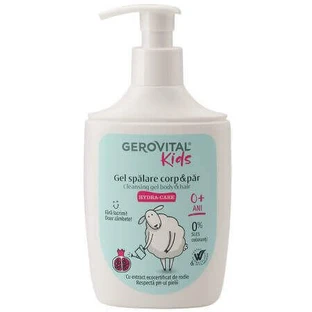 Гель для миття тіла та волосся Hydra Care, 300 мл, Gerovital Kids