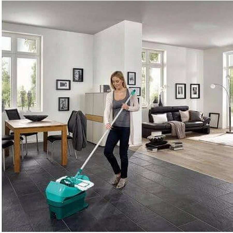 Leifheit Profi Mop + Profi Bucket Set с немоющим покрытием с колесиками 2 шт.: цены и характеристики