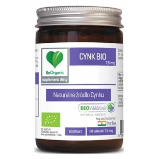 BeOrganic Цинк Био 7,5 мг 60 таблеток