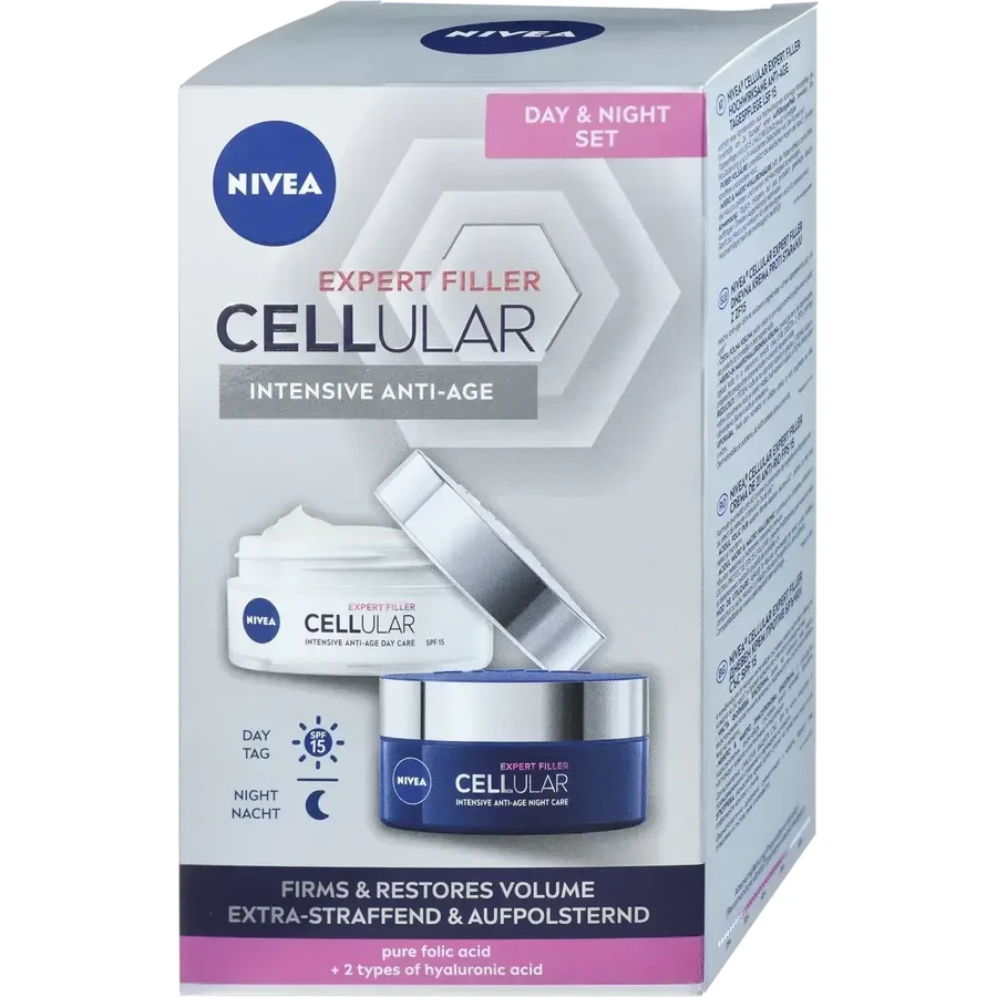 Nivea Cellular Filler дневной крем + Cellular Filler ночной крем, 100 мл: цены и характеристики