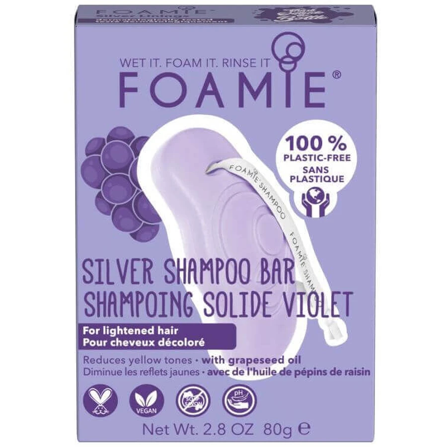 Шампунь-бар Foamie Серебряные линии 80 г: цены и характеристики