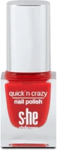 S-he color&style Лак для нігтів Quick'n crazy 323/620, 6 мл