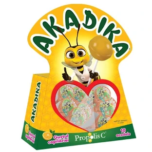 Леденцы с прополисом и апельсином Akadika, 10 штук, Fiterman Pharma