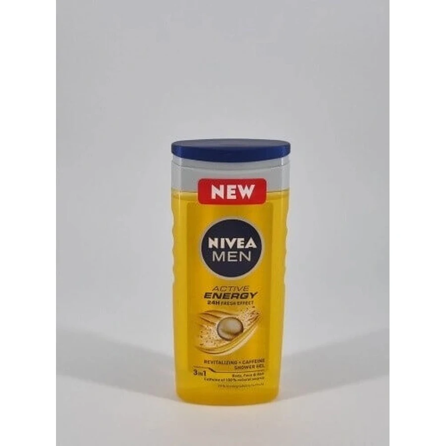 NIVEA Гель для душу чоловічий Активна енергія 1×250 мл, зволожує шкіру: ціни та характеристики