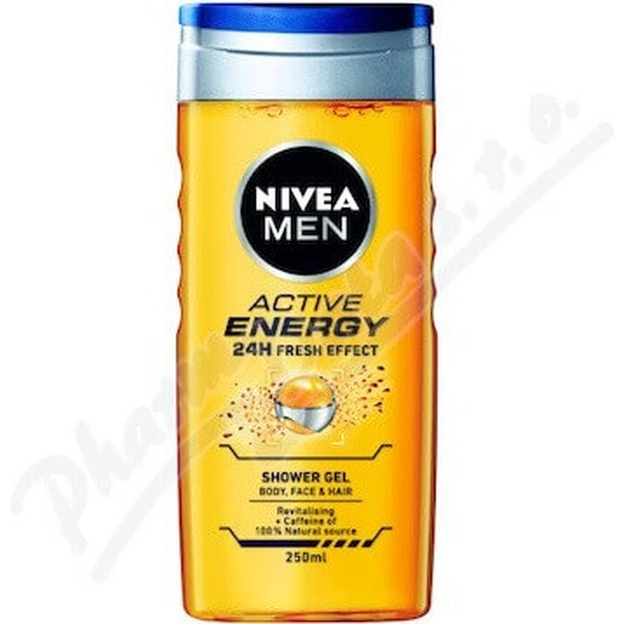 NIVEA Гель для душу чоловічий Активна енергія 1×250 мл, зволожує шкіру: ціни та характеристики