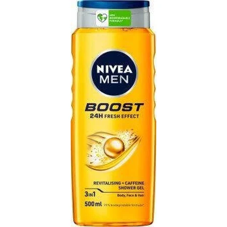 NIVEA Гель для душу чоловічий Активна енергія 1×250 мл, зволожує шкіру: ціни та характеристики