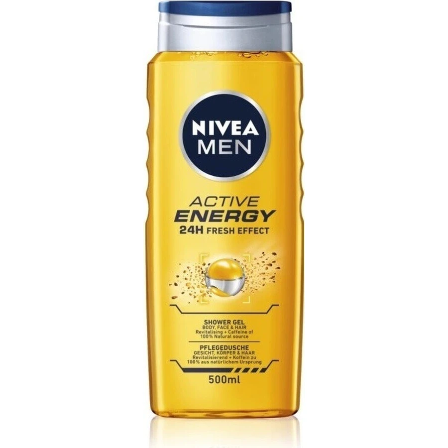 NIVEA Гель для душу чоловічий Активна енергія 1×250 мл, зволожує шкіру: ціни та характеристики