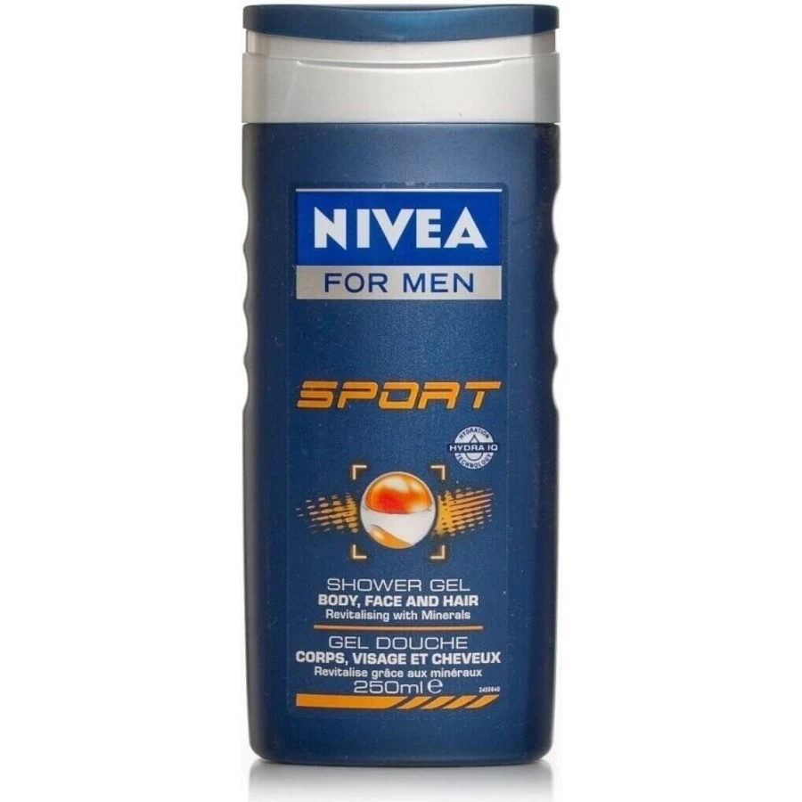 NIVEA Гель для душу чоловічий Активна енергія 1×250 мл, зволожує шкіру: ціни та характеристики
