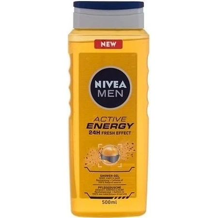 NIVEA Гель для душу чоловічий Активна енергія 1×250 мл, зволожує шкіру: ціни та характеристики