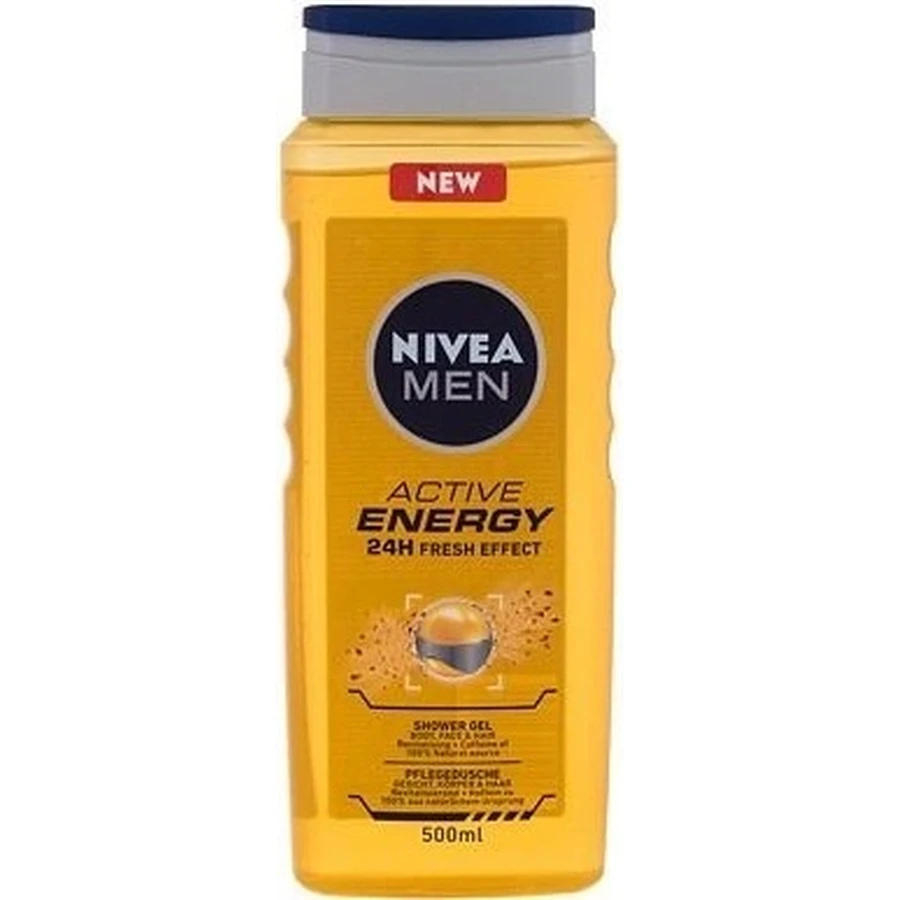 NIVEA Гель для душу чоловічий Активна енергія 1×250 мл, зволожує шкіру: ціни та характеристики