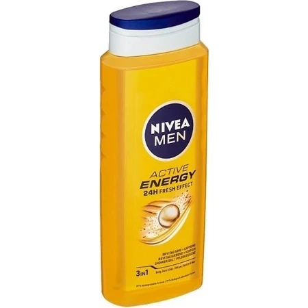NIVEA Гель для душу чоловічий Активна енергія 1×250 мл, зволожує шкіру: ціни та характеристики