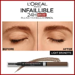 L'Oréal Paris Infaillible Brows 24H Заповнюючий трикутний олівець для брів 05 Світло-брюнетковий олівець для брів: ціни та характеристики