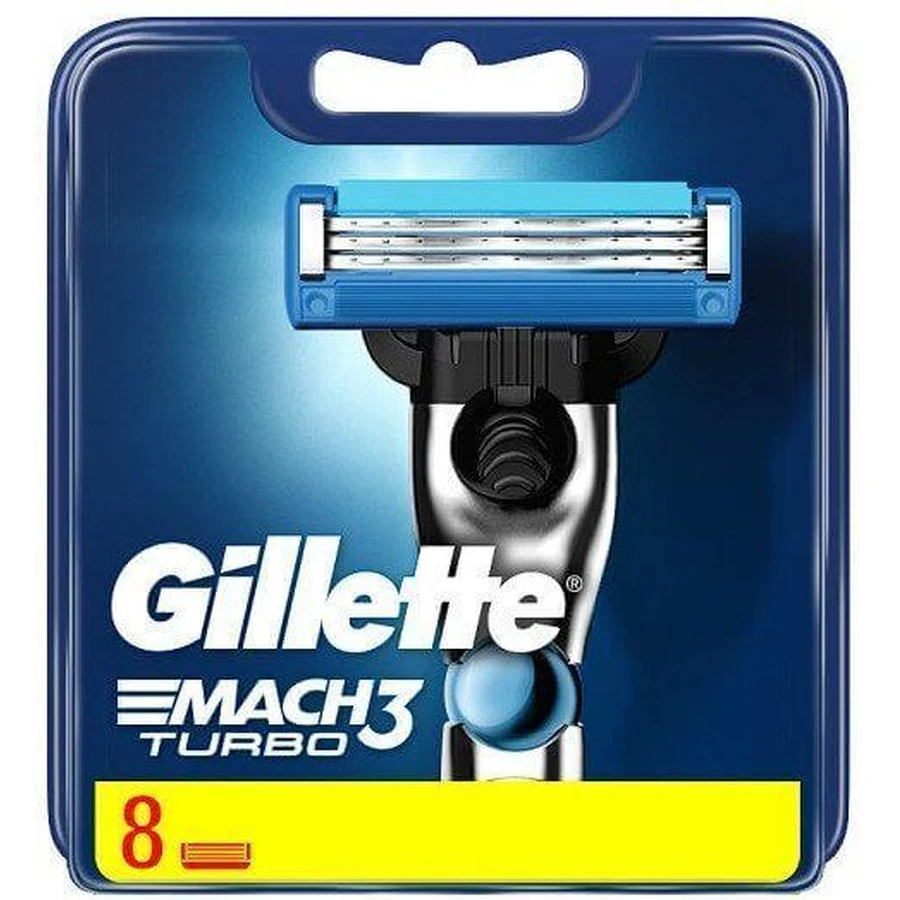 Сменные головки Gillette Mach3 Turbo 8 шт.: цены и характеристики