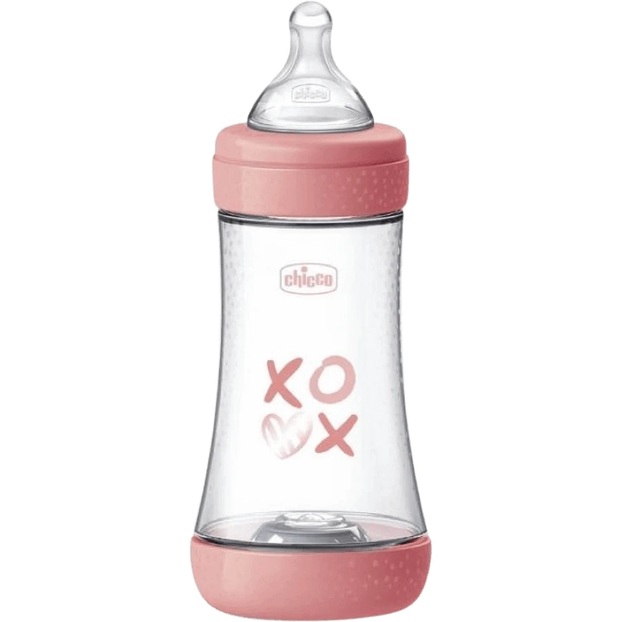 Пляшечка Chicco Дитяча пляшечка Perfect5 силіконова, рожева 240 мл: ціни та характеристики