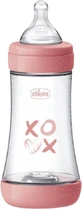 Пляшечка Chicco Дитяча пляшечка Perfect5 силіконова, рожева 240 мл