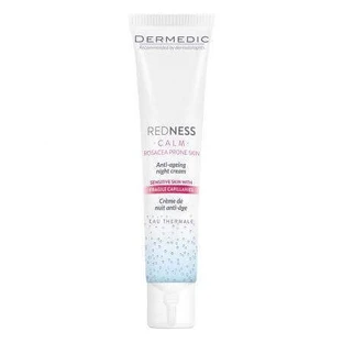 Крем для обличчя Dermedic Redness Calm, нічний, проти куперозу, 40 мл