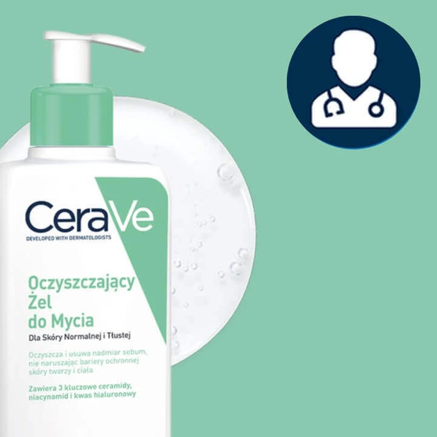 CeraVe, очищувальна пінка для вмивання з керамідами, для нормальної та жирної шкіри, 1000 мл: ціни та характеристики