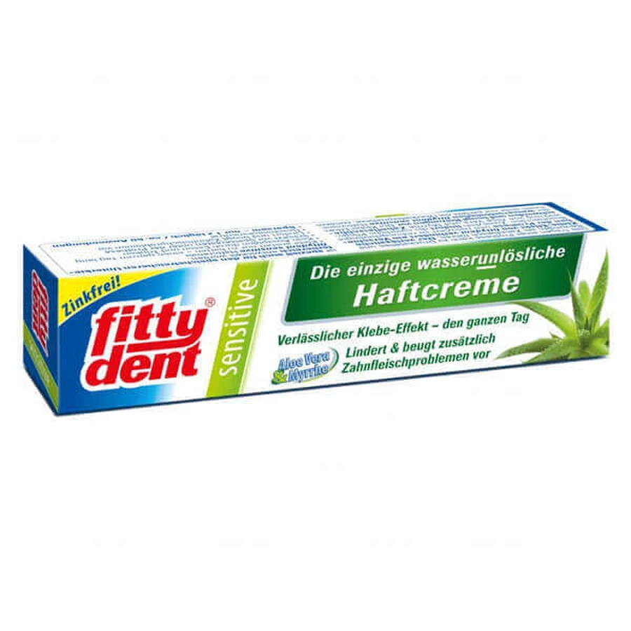 Клей для зубных протезов Fittydent Sensitive, водостойкий, 40 г: цены и характеристики