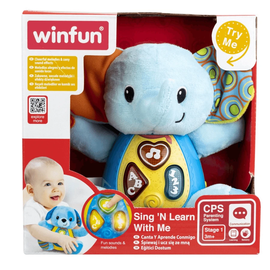 Грай та співай і вчися зі слоненям Тімбером, 9 місяців+, Winfun: ціни та характеристики