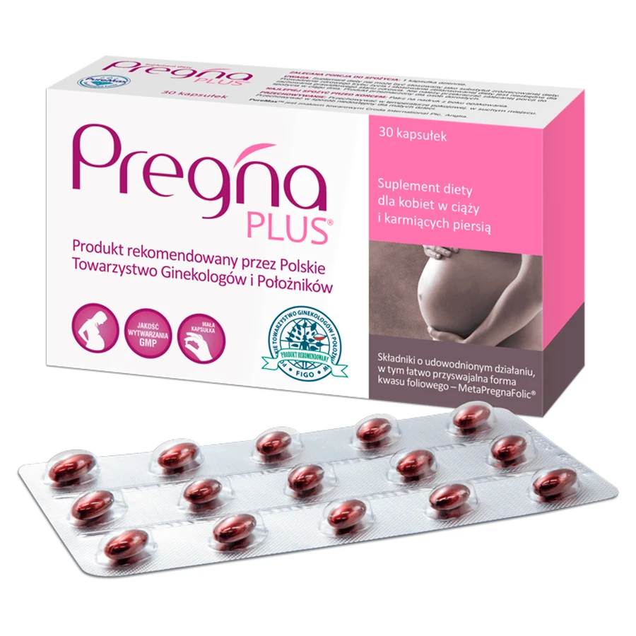 Pregna Plus, Прегна Плюс капсулы для беременных и кормящих грудью, №30: цены и характеристики