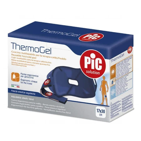 Pic Solution ThermoGel, компресс на колено, с ремешком, 17 см x 30 см, 1 штука ДЕФЕКТИРОВАННАЯ УПАКОВКА: цены и характеристики