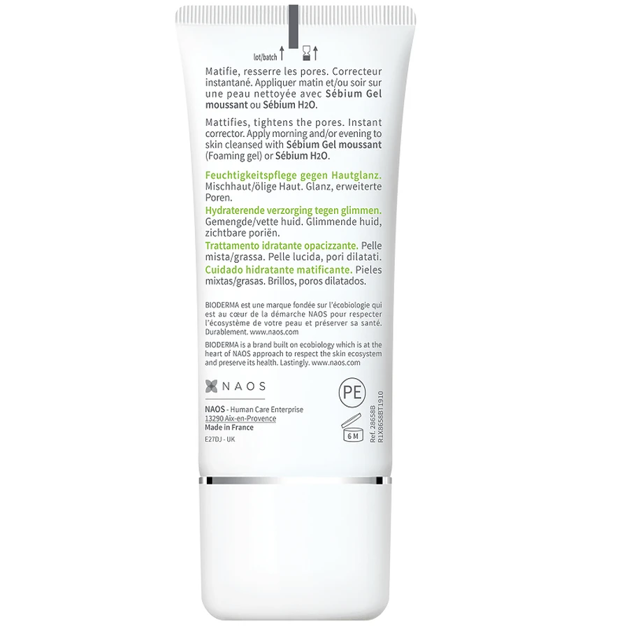 Bioderma Sebium Sebium Mattifying Moisturising Fluid Mat Control, 30 мл: цены и характеристики